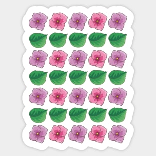 Hydrandea pattern Sticker